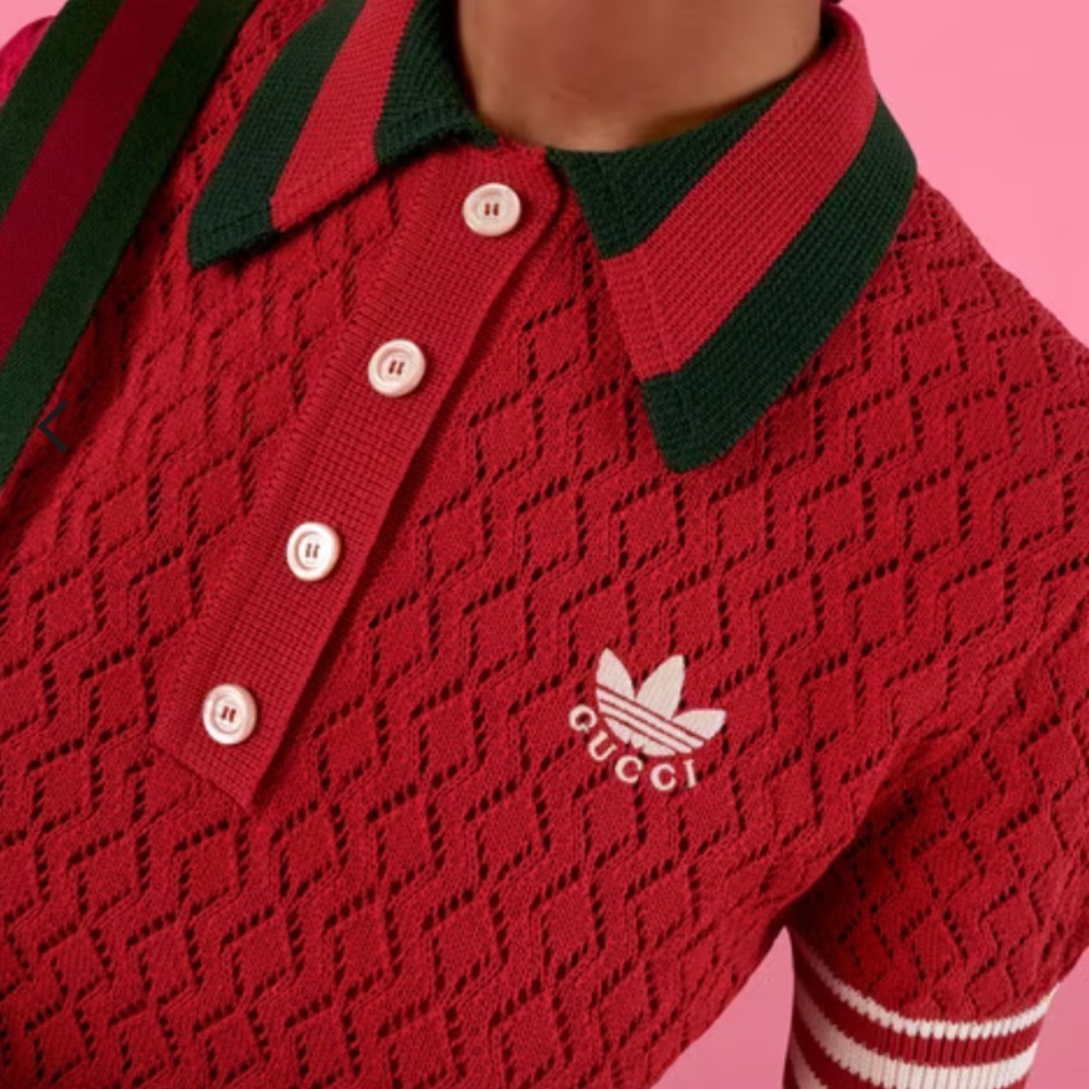 Adidas x Gucci Cotton Polo